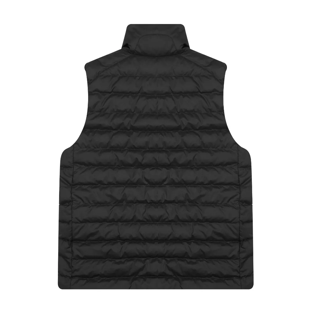 P340 White background picture [Popular in winter] Style No.: 25125# Color: Black/Navy Blue/Almond Size: S-XL - Ralph Lauren/Ralph Lauren 2025FW Popular winter item Stand collar three zipper couple style rib down vest vest - Craftsmanship 400T diamond-proof nylon on the face Grid down filling inside 400T high-density gallbladder isolation - Correct slightly waisted version on both sides The placket is made of cotton webbing and has double zipper pockets on both sides - RL's hottest vest this year. Out of stock at counters. A treasure item with a winter atmosphere. It comes in three basic colors. It can be worn by both men and women, especially the creamy white with a warm red feel. Comes with a beauty filter, which girls love. The overall fluffiness is just right. It is light and not bloated. It is very chill. It can enhance the overall fashion sense whether worn outside or inside.